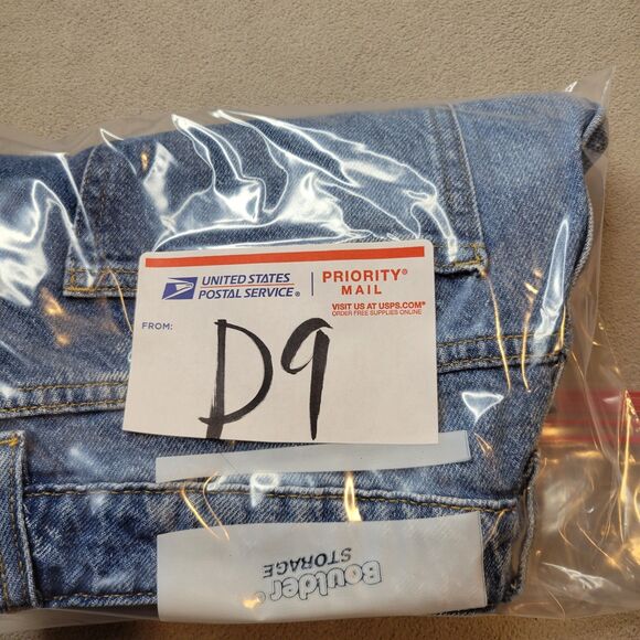 PACSUN Medium Indigo Roll Cuff Denim Mom Shorts Women’s Size 28 - Picture 7 of 7